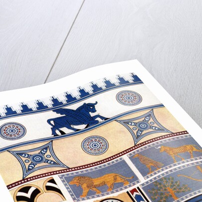 Assyrian brick and tile design by Anonymous