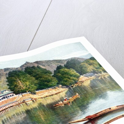 The river Jhelum and clubhouse at Srinagar, India by Anonymous