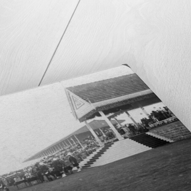 Queen Mary (1867-1953) presenting prizes at a military tournament, Delhi, India by HD Girdwood