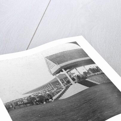 Queen Mary (1867-1953) presenting prizes at a military tournament, Delhi, India by HD Girdwood