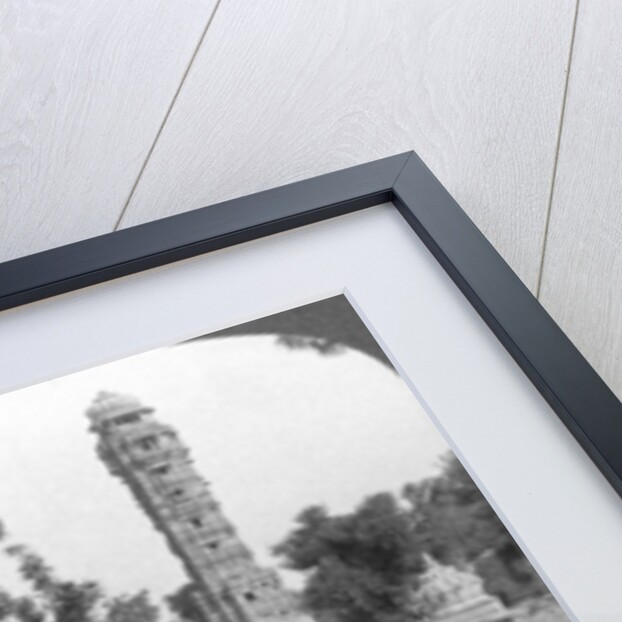 Tower of Victory amd royal cenotaphs, Chittaurgarh, India by Underwood & Underwood