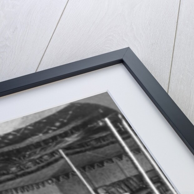 The golden canopy in the Durbar tent of the Maharaja of Kashmir, Delhi, India by Underwood & Underwood