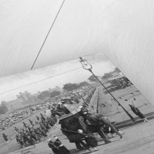 Government officials in a state procession, India by HD Girdwood