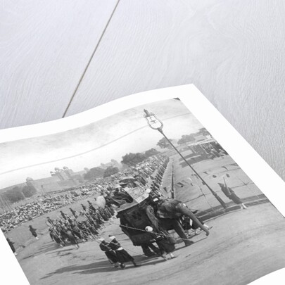 Government officials in a state procession, India by HD Girdwood