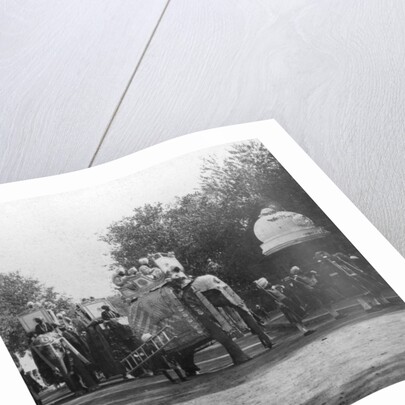 A Punjabi princess in an elephant procession, Delhi, India by H Hands & Son