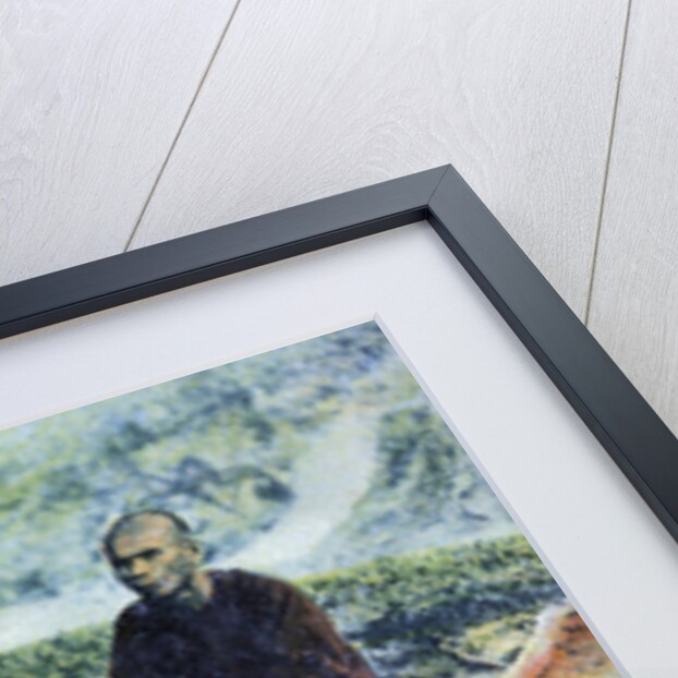 A man selling fruit under a tree, Hong Kong, China by Anonymous