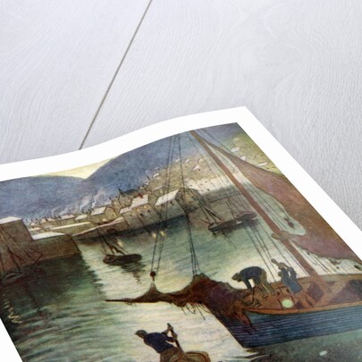 'The Harbour, Polperro', Cornwall by Edward Frederick Ertz