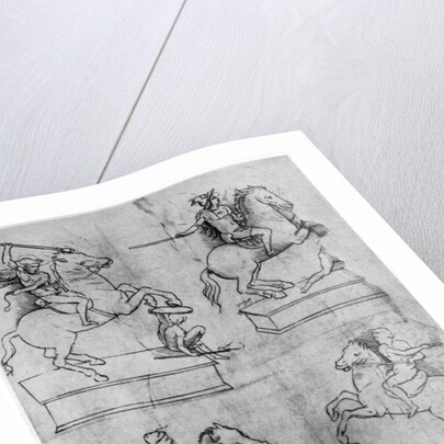 Studies for the Sforza Monument by Leonardo Da Vinci