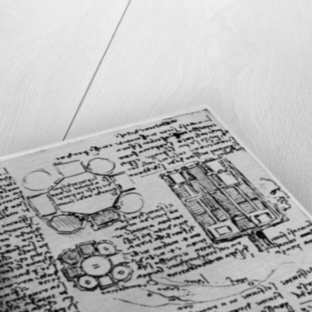 Sketch for Romorantin Castle by Leonardo Da Vinci