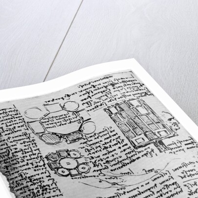 Sketch for Romorantin Castle by Leonardo Da Vinci