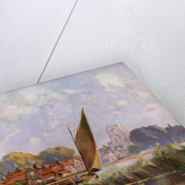 'On the River at Beccles', Suffolk by Louis Burleigh Bruhl