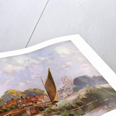 'On the River at Beccles', Suffolk by Louis Burleigh Bruhl