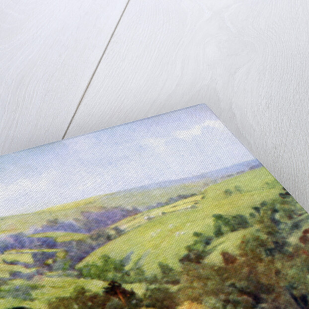 On the Hills near Harrogate, Yorkshire by George F Nicholls