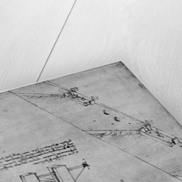 Sketch of a sluice by Leonardo Da Vinci