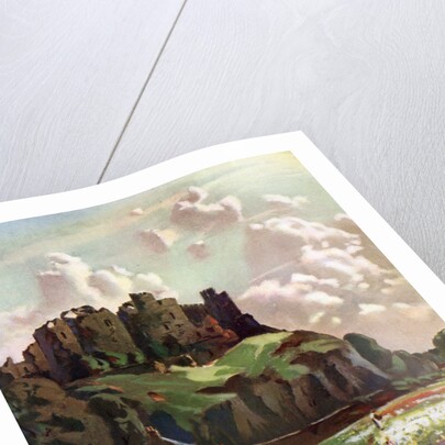 Harlech Castle, Merionethshire, Wales by Louis Burleigh Bruhl
