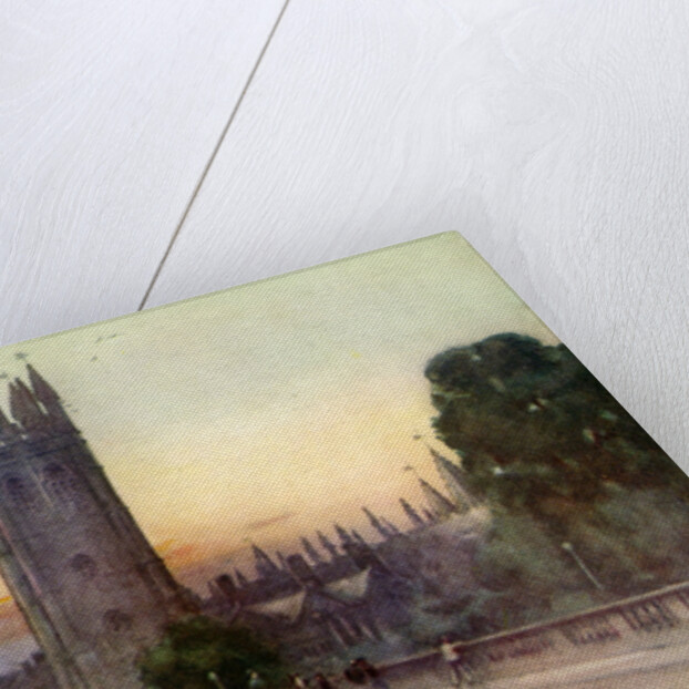 Magdalen bell tower, Oxford, Oxfordshire by George F Nicholls