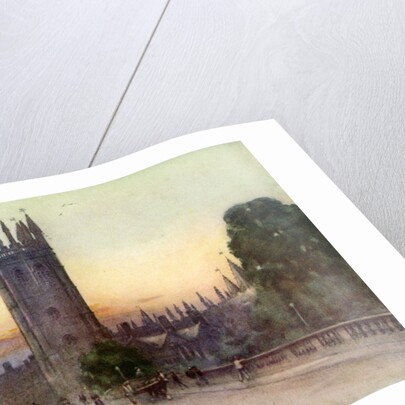 Magdalen bell tower, Oxford, Oxfordshire by George F Nicholls