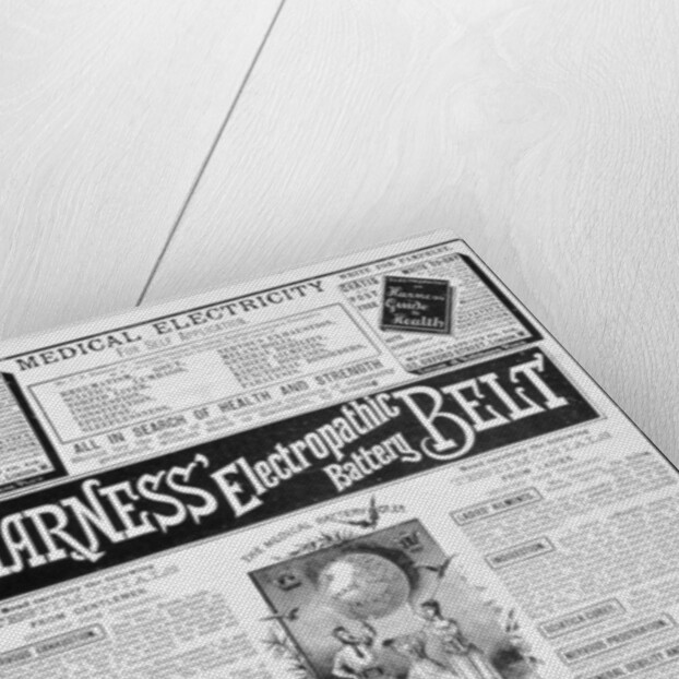 Harness Electropathic Battery Belt advert by Anonymous