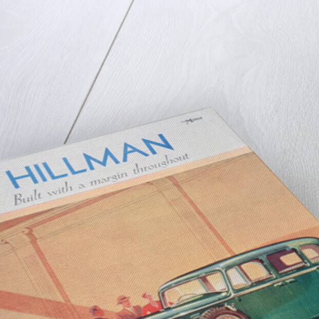 Advert for Hillman motor cars by Anonymous