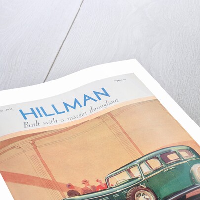 Advert for Hillman motor cars by Anonymous