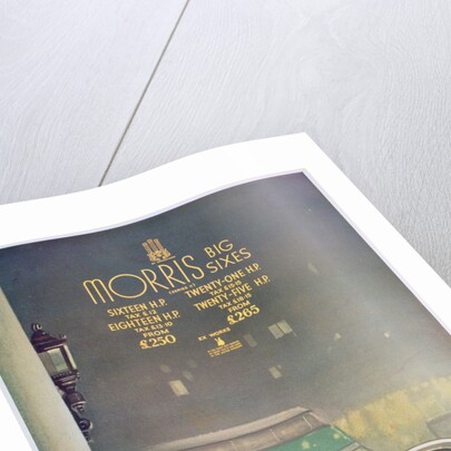 Advert for the Morris Big Six motor car by Anonymous