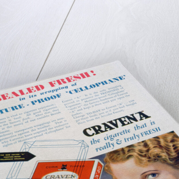 Advert for Craven 'A' cigarettes by Anonymous