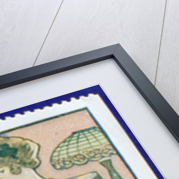 Early gas lighting advertisement label by Anonymous