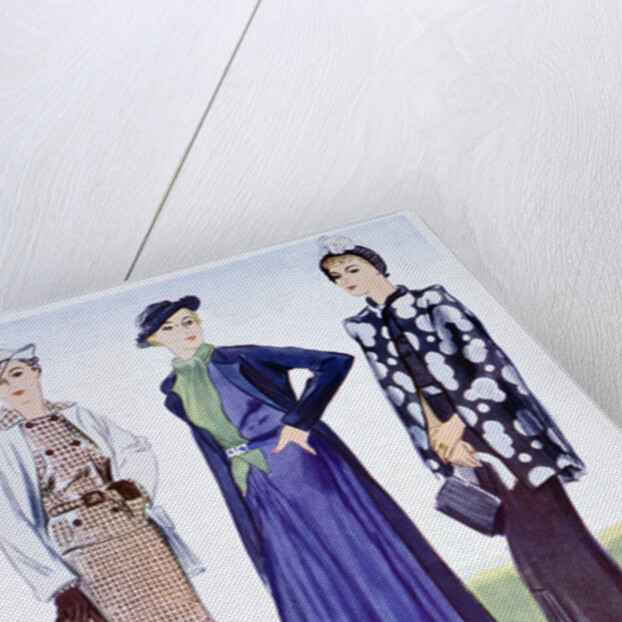 Fashion illustration by Anonymous