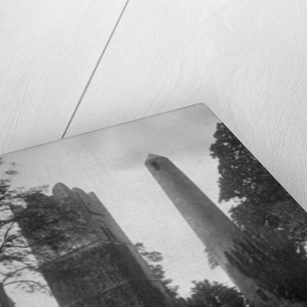 The Round Tower of Swords, Dublin, Ireland, from the east by Valentine & Sons