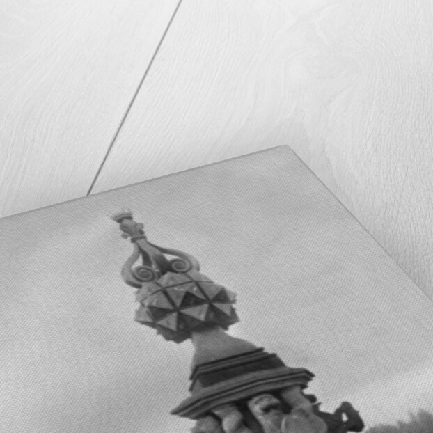 The sundial, Glamis Castle by Valentine & Sons