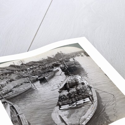 Looking west from Nihon bashi (bridge), towards the centre of Tokyo, Japan by Underwood & Underwood