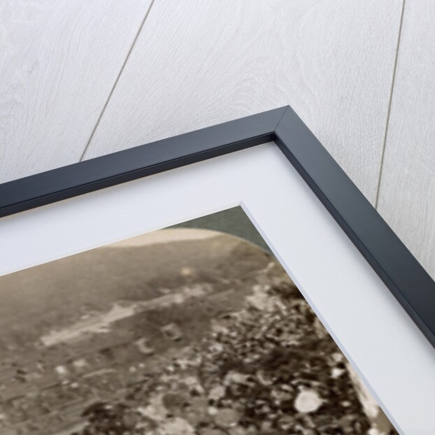 Shinto procession carrying sacred objects over a bridge to the Imperial Museum, Kyoto, Japan by Underwood & Underwood