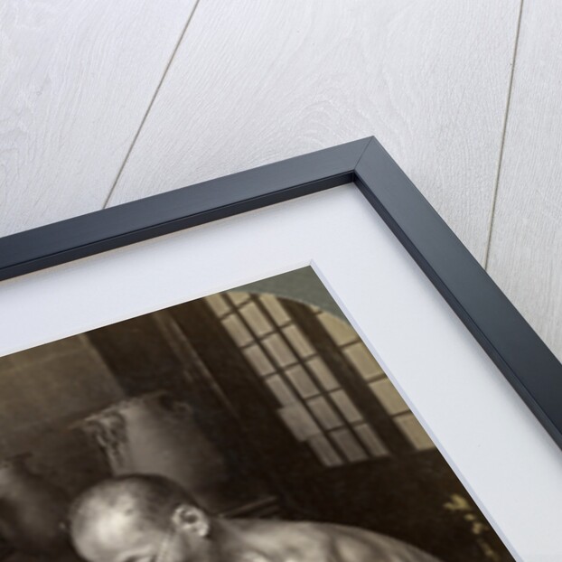 A potter and his wheel, fashioning a vase of Awata porcelain, Kinkosan works, Kyoto, Japan by Underwood & Underwood