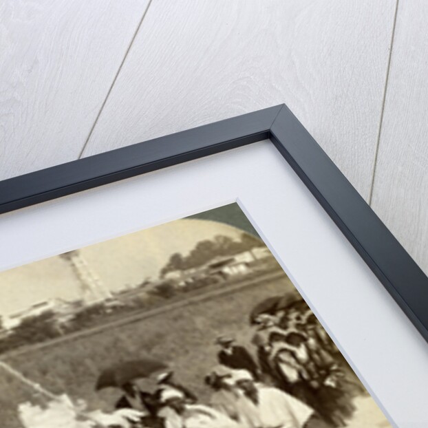 Funeral procession of a rich Buddhist, on the road to Sakai, looking towards Osaka, Japan by Underwood & Underwood