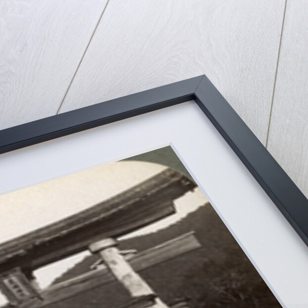 Sacred torii gate rising from the sea, Itsukushima Shrine, Miyajima Island, Japan by Underwood & Underwood