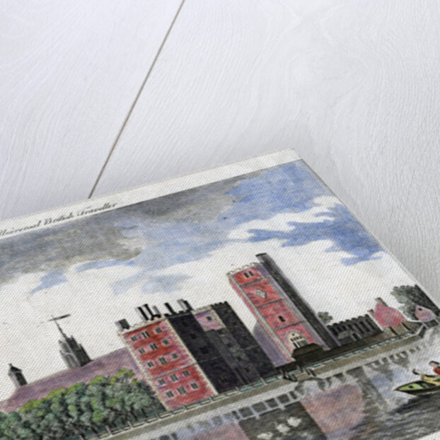 Perspective view of the Arch Bishop's palace, with St Mary's Church, Lambeth by Anonymous