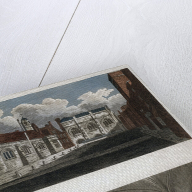 Views of Lincoln's Inn Hall and Chapel, and the interior of Lincoln's Inn Chapel, London by Pals