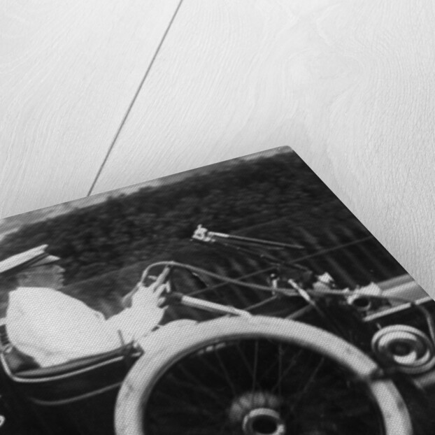 King George V leaving Weymouth, Dorset, by car by Anonymous