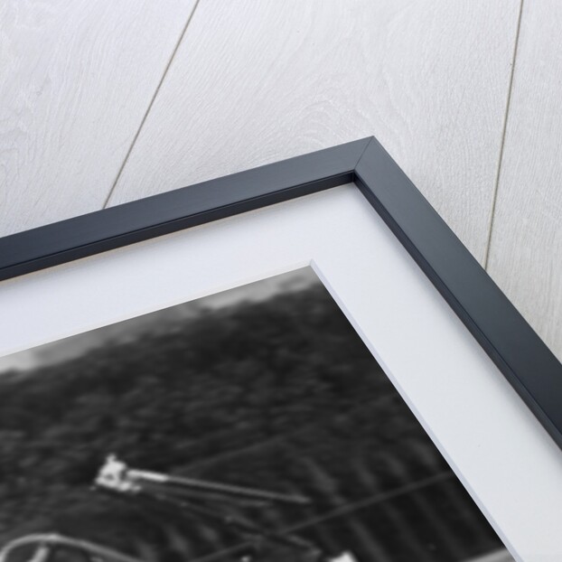 King George V leaving Weymouth, Dorset, by car by Anonymous