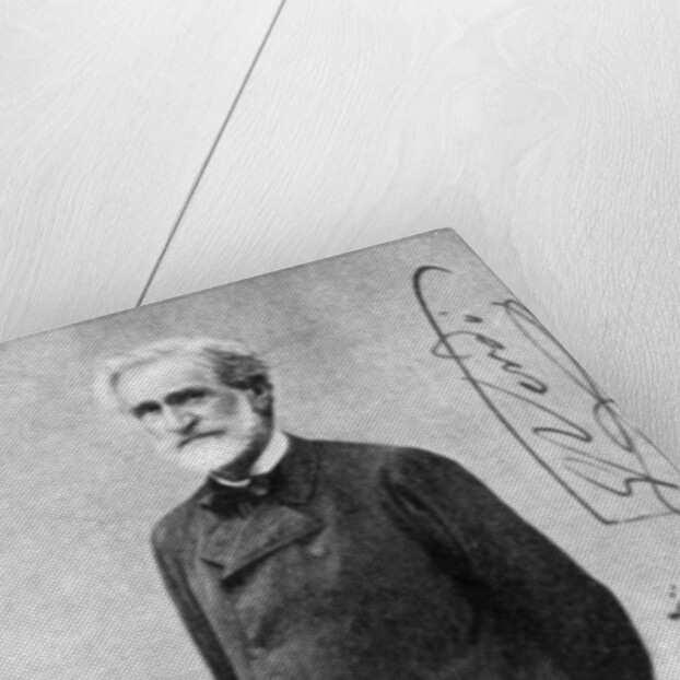 Giuseppe Verdi, Italian Romantic composer, aged 84 by J Milne