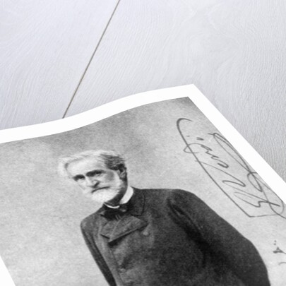 Giuseppe Verdi, Italian Romantic composer, aged 84 by J Milne