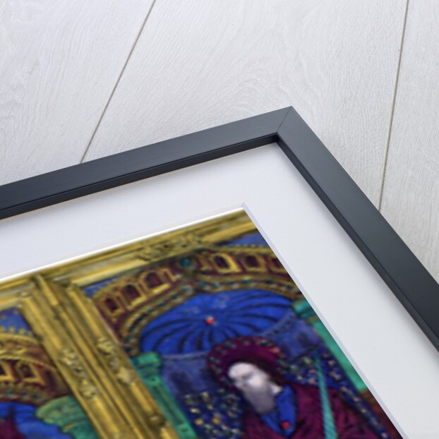 Triptych, champlevé enamel on copper by Anonymous