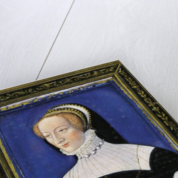 Portrait of a woman, enamel, painted on copper by Leonard Limosin