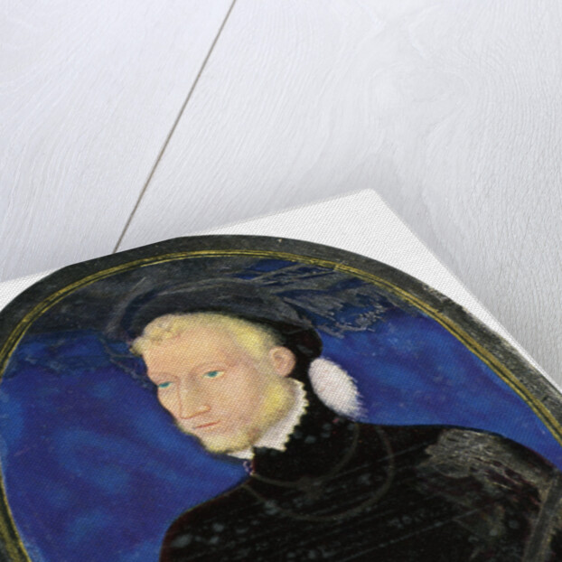 Portrait of a man, enamel, painted on copper by Leonard Limosin