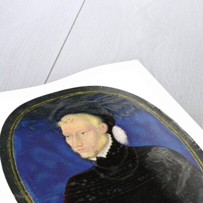 Portrait of a man, enamel, painted on copper by Leonard Limosin