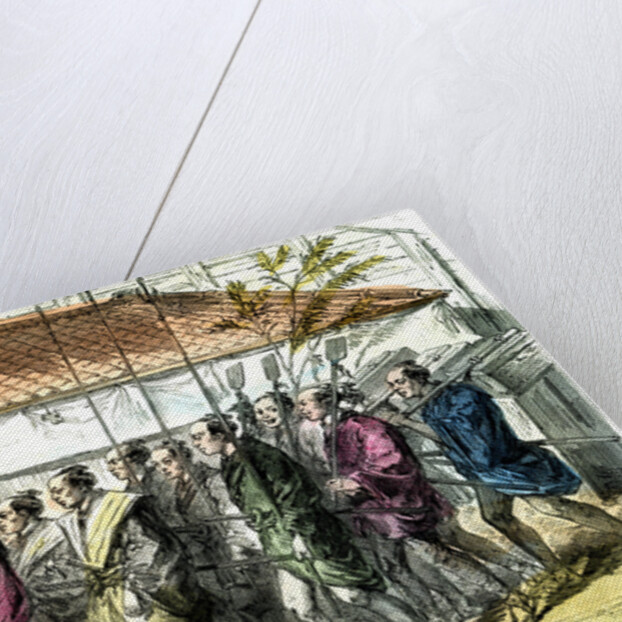 Japanese officers going to pay visits of congratulation by Anonymous