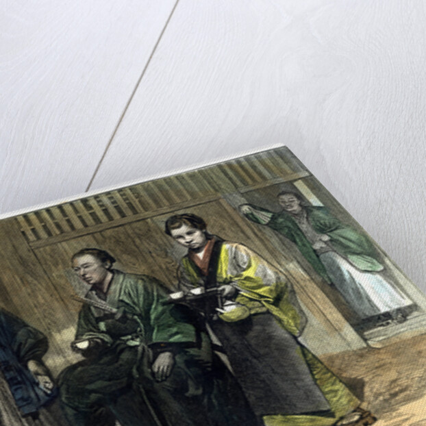 Japanese escort officers by Anonymous