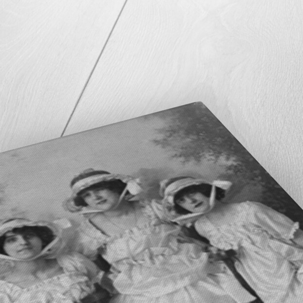 Three young women, photographed in Gales Studios by Anonymous