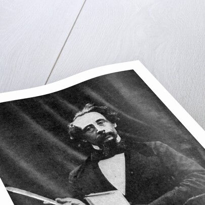 Charles Dickens giving a reading by Herbert Watkins