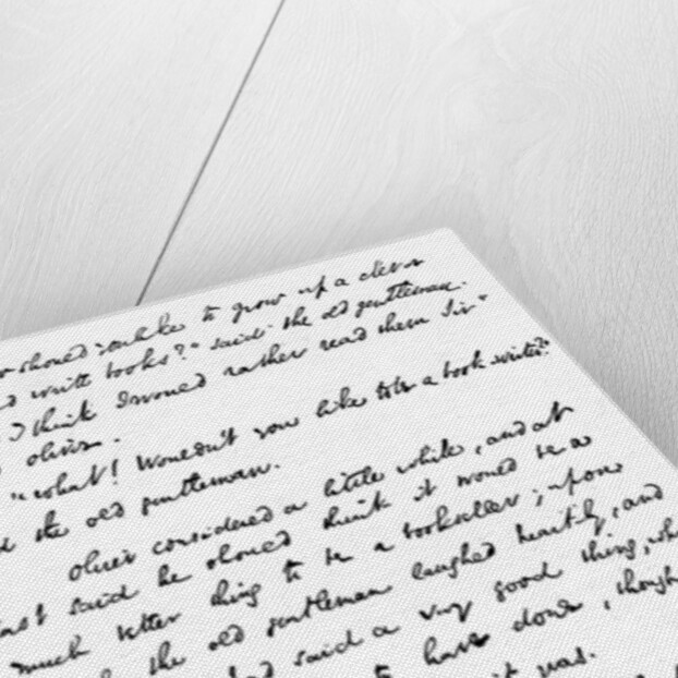 Facsimile of the inscription in a copy of The Pickwick Papers by Anonymous